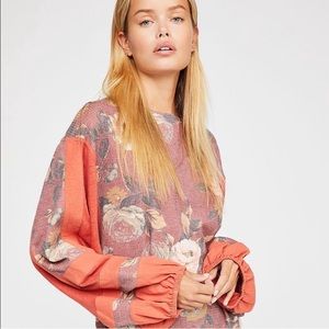 NEW Free People Flower Patch Top